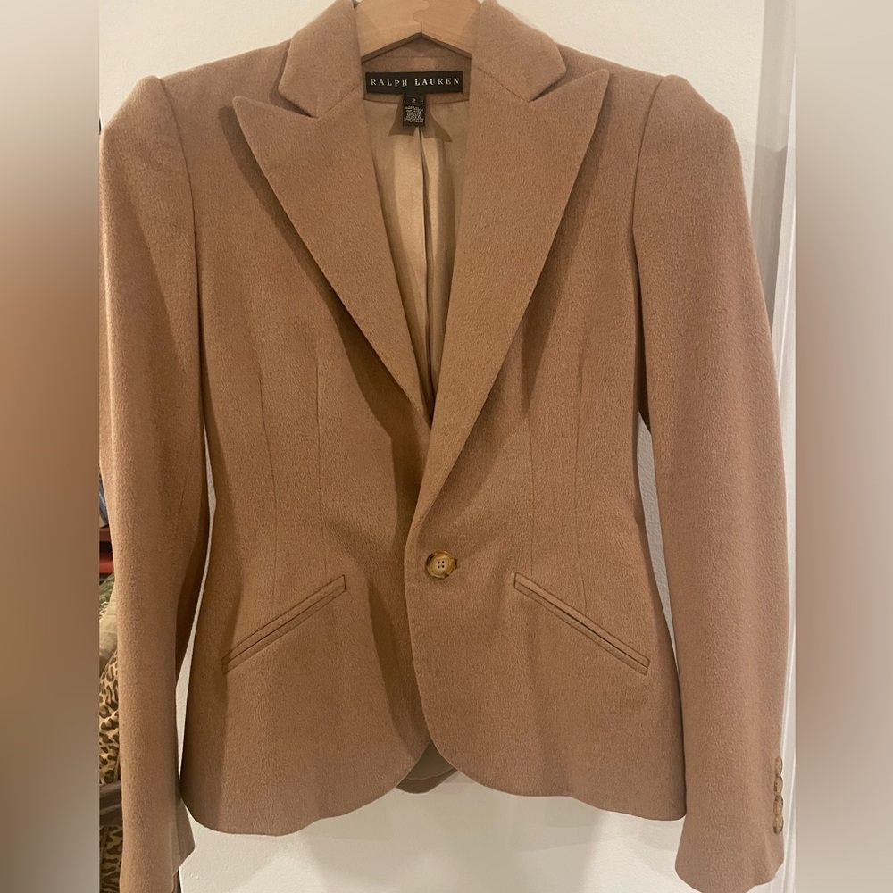 Ralph Lauren Black Label Camel Hair Blazer